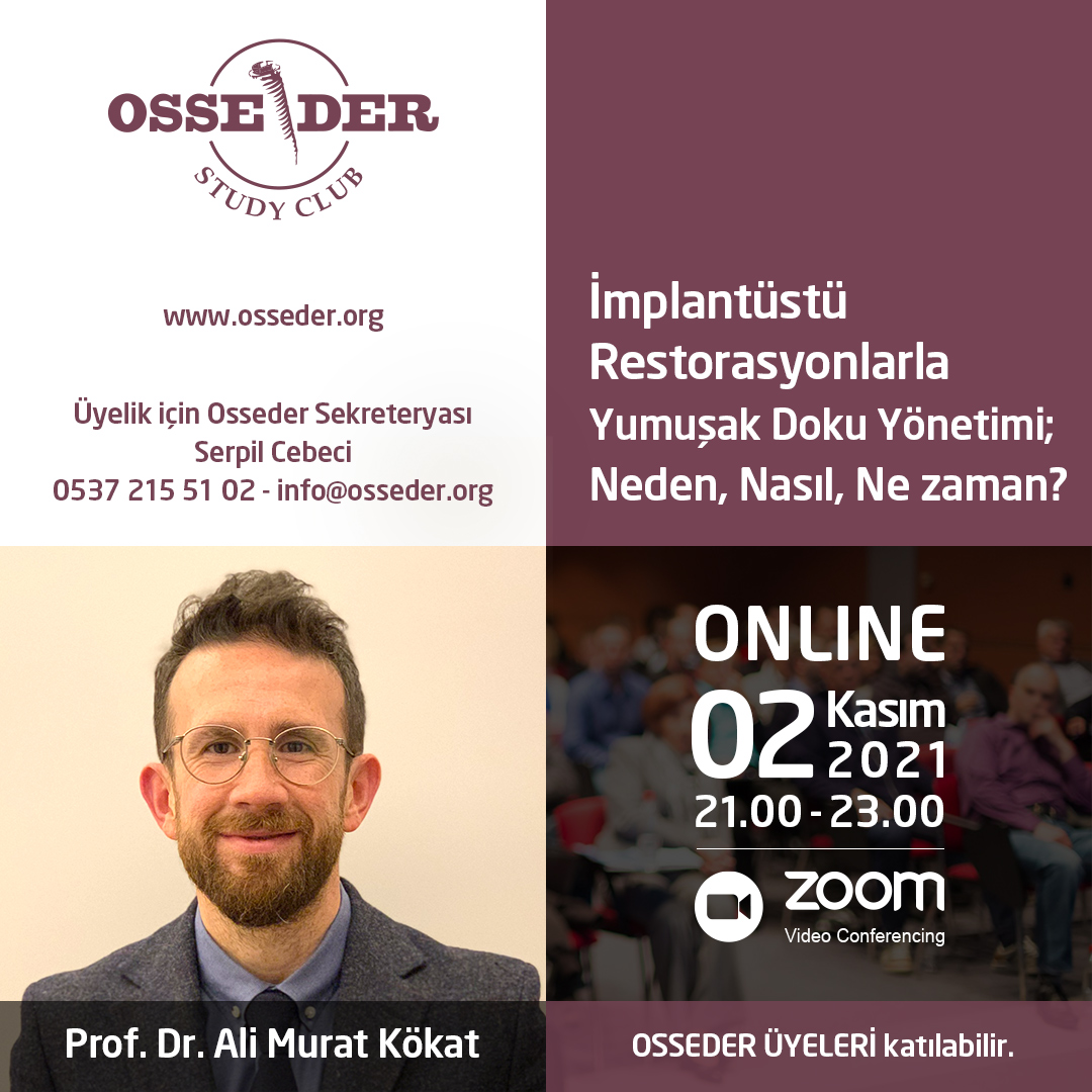 2 Kasım 2021 - Prof. Dr. Ali Murat Kökat