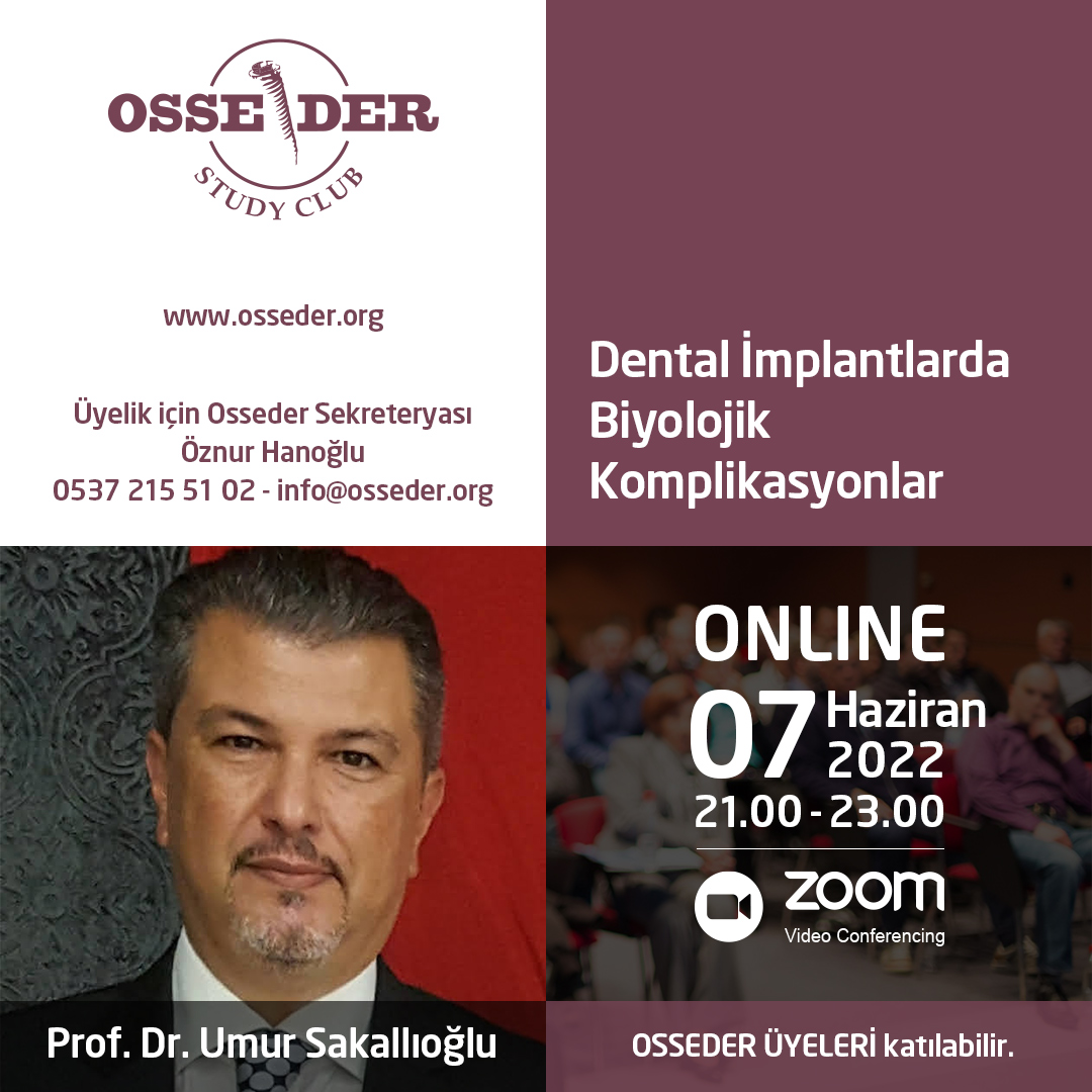 7 Haziran 2022 - Prof. Dr. Umur Sakallıoğlu