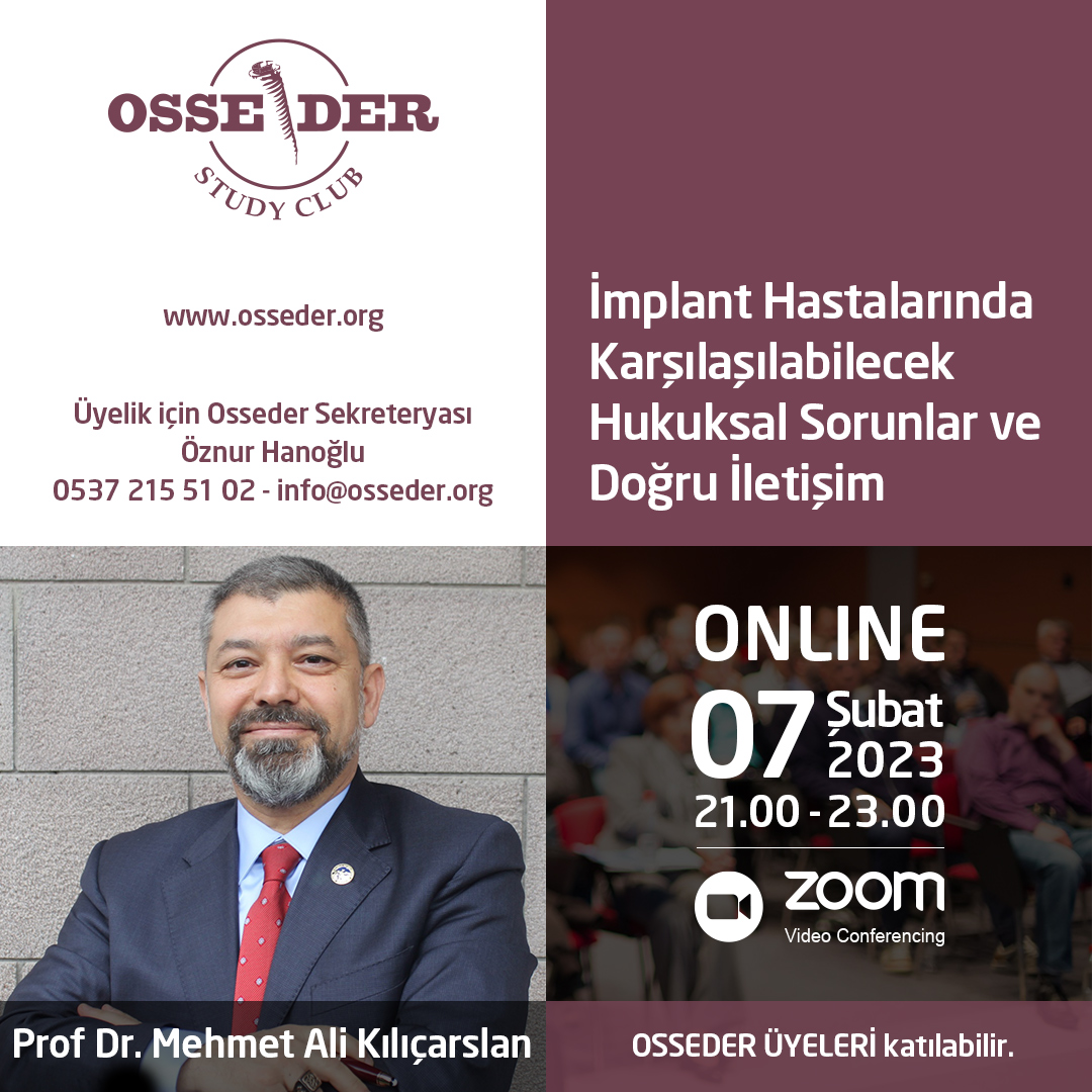 7 Şubat 2023 - Prof. Dr. Mehmet Kılıçarslan